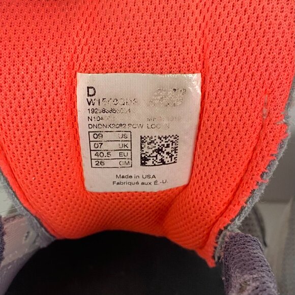 New Balance 1540v3 Running Shoes Sneakers Women's 9 Gunmetal Dragonfly No Laces - Picture 13 of 15